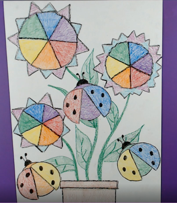 Flowers and Ladybugs - Create With Victoria Lynn