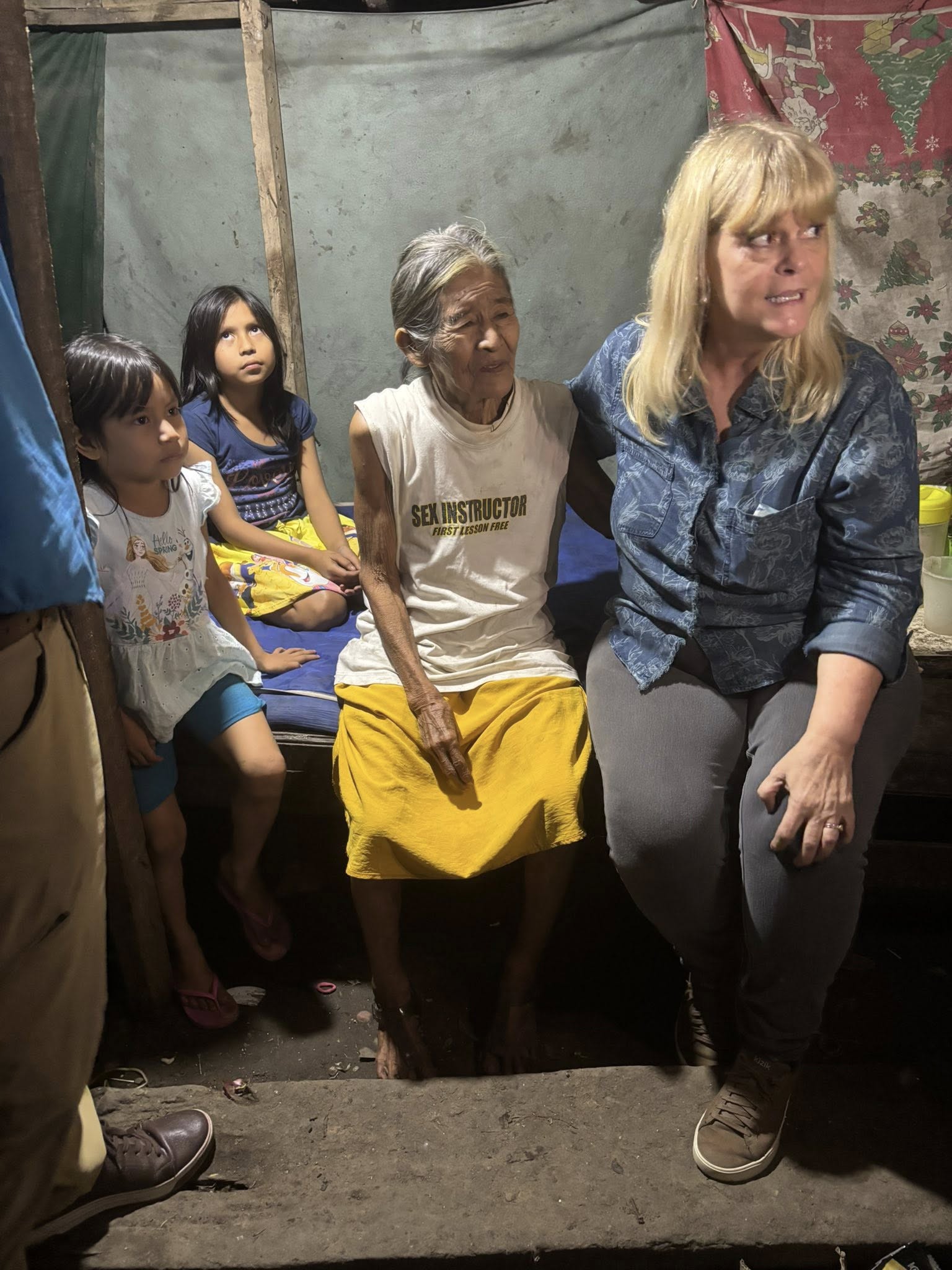 Maria and her two granddaughters.
