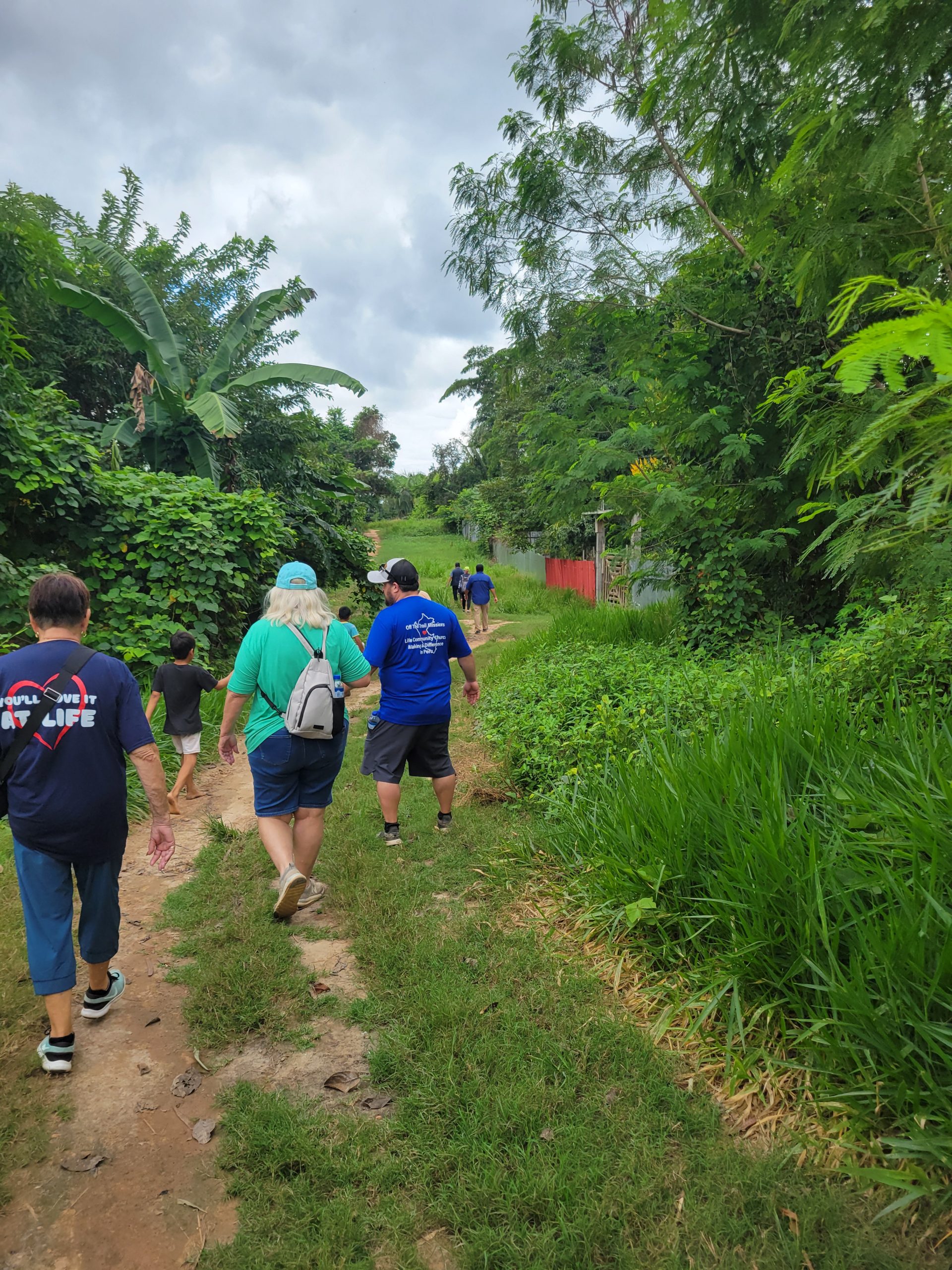 Jungle scenery as we walked to the next couple of visits. 