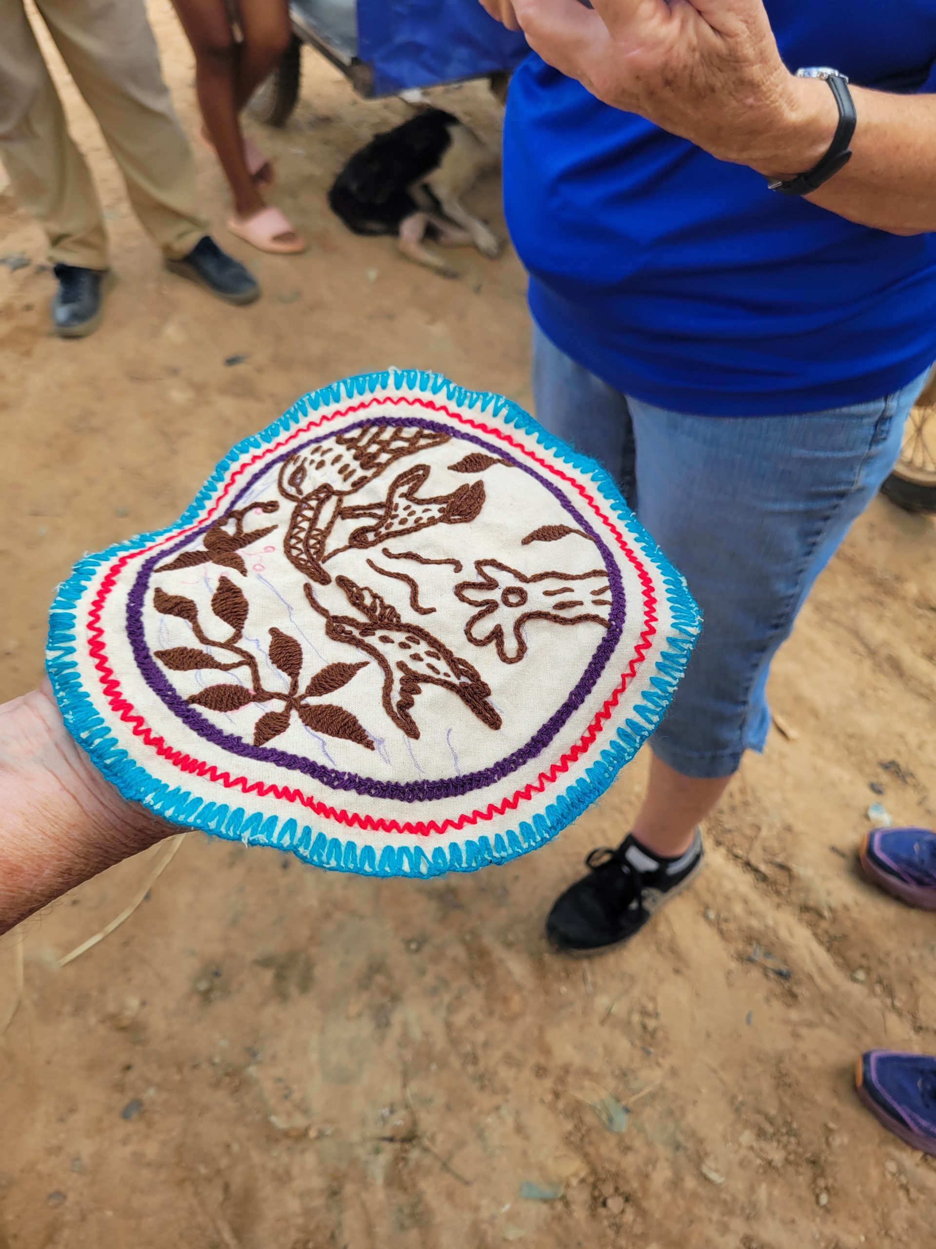 Embroidered gifts for us.