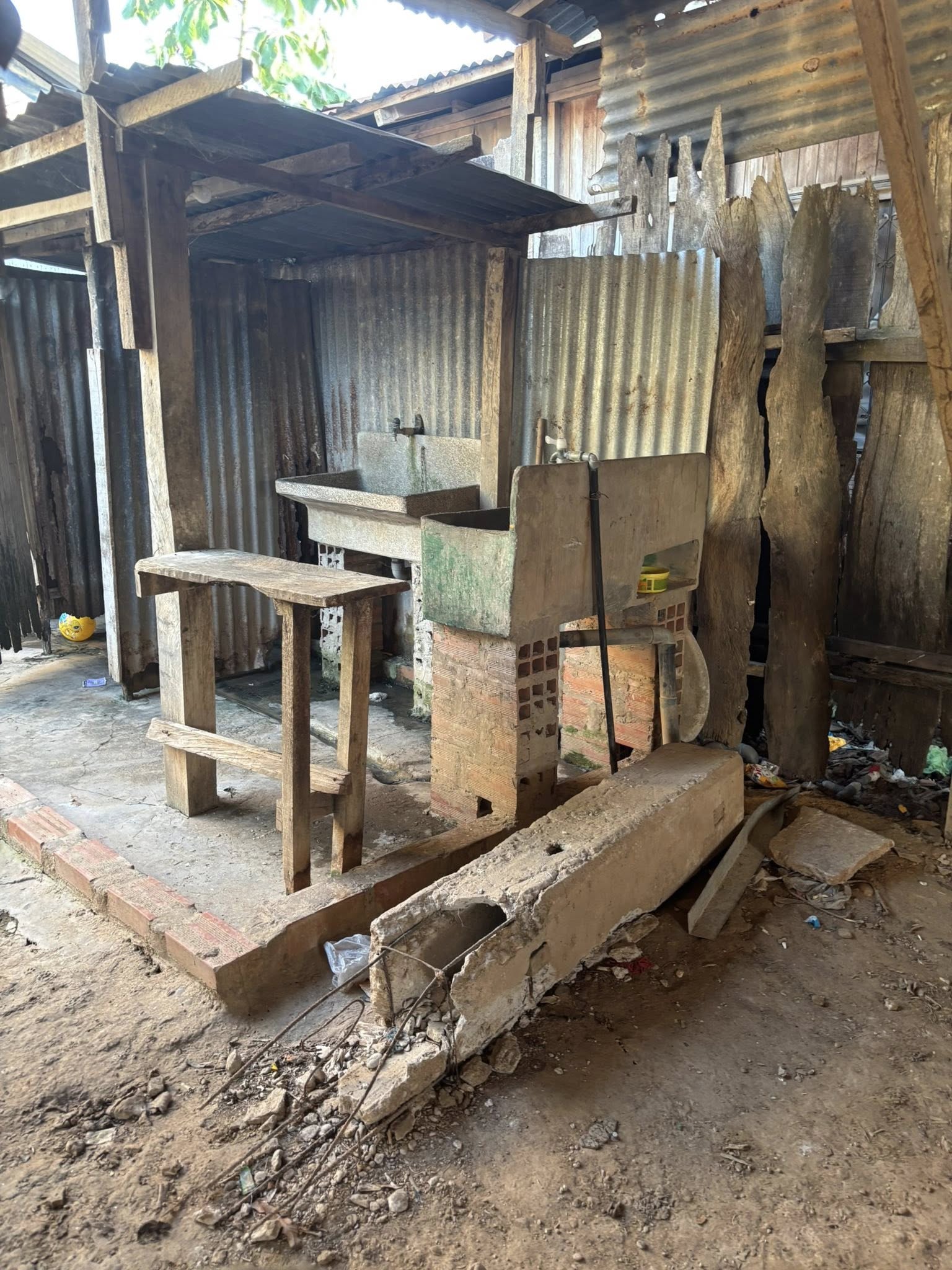 Milagros' communal kitchen. 