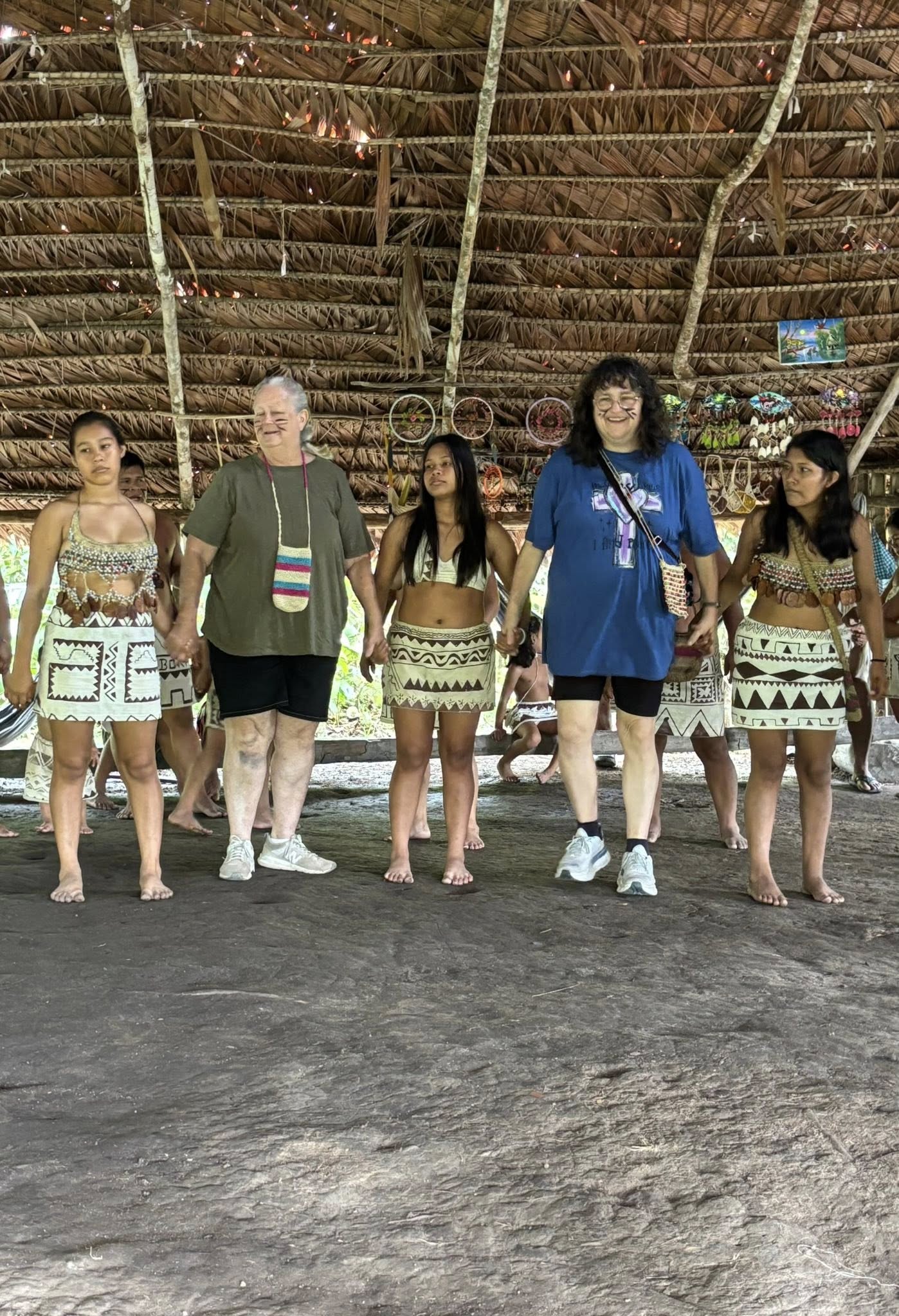 Dancing with the Bora ladies.