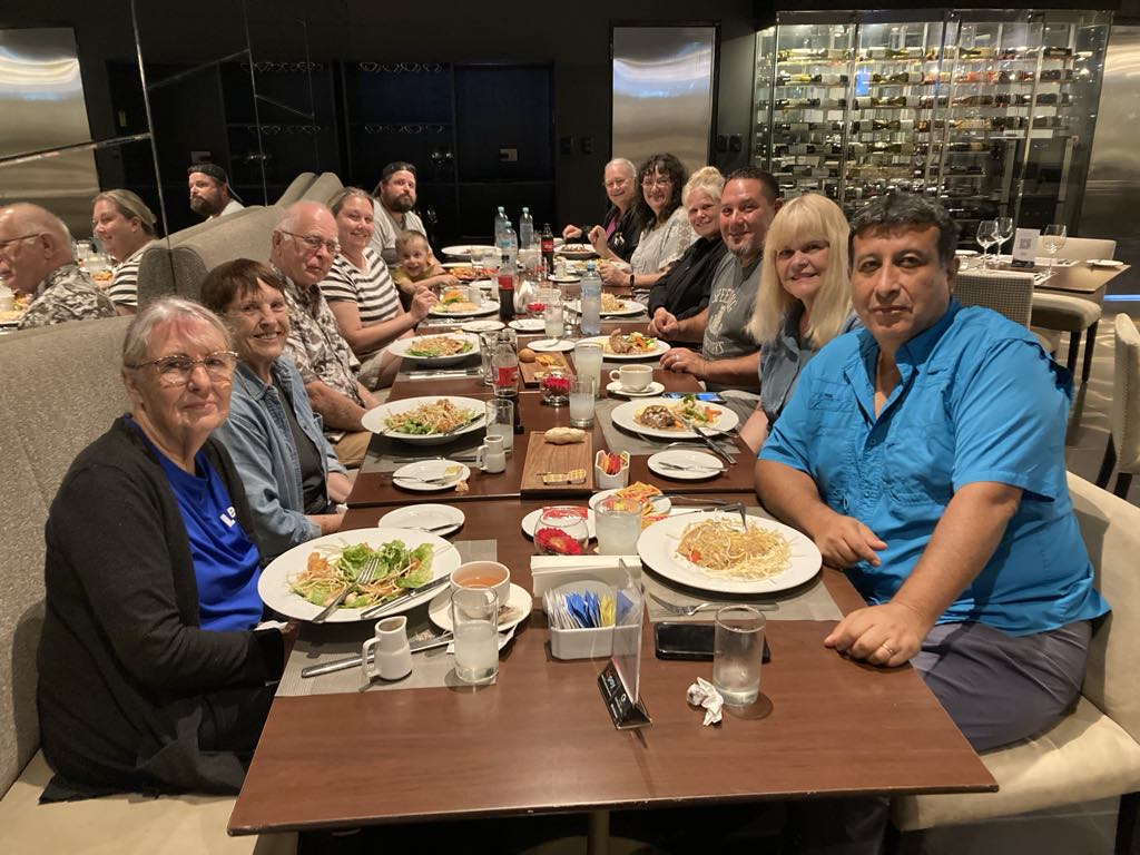 Our final dinner together.